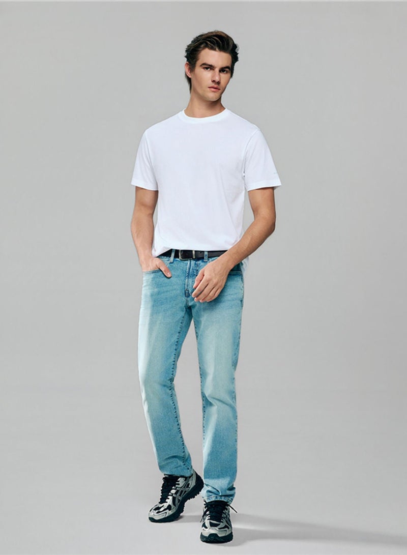 GIORDANO Men’s Slim Fit Cotton Crew Neck Tee - Image 2